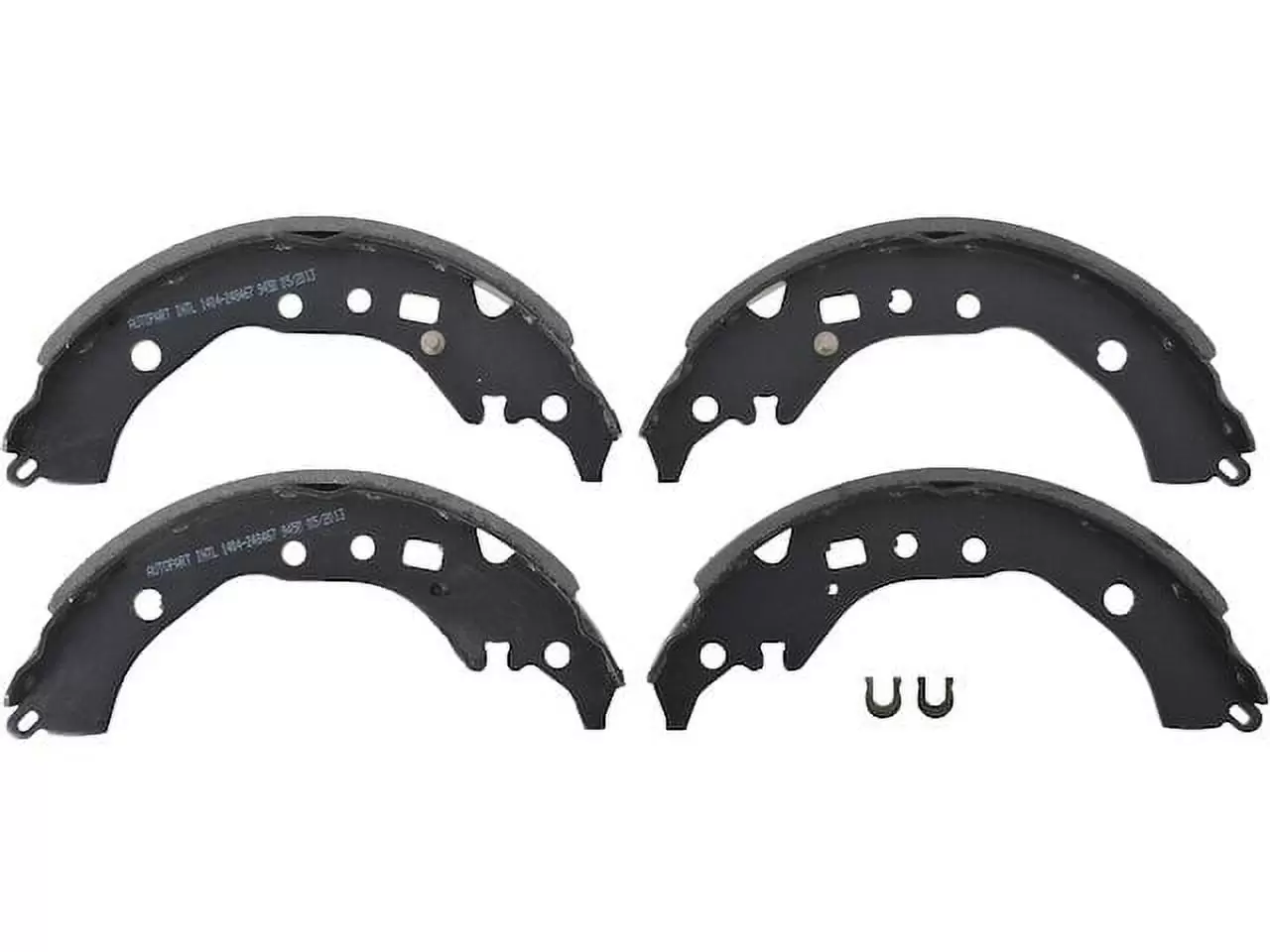 Rear Brake Shoe Set - Compatible with 2012 - 2019 Toyota Prius C 2013 2014 2015 2016 2017 2018