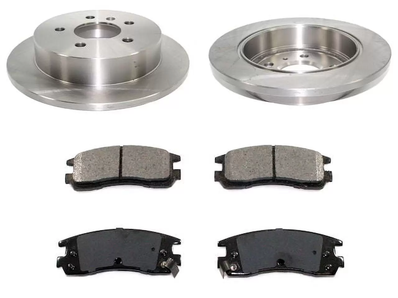 Rear Ceramic Disc Brake Pad and Rotor Kit - Compatible with 2006 - 2010 Chevy Impala 2007 2008 2009