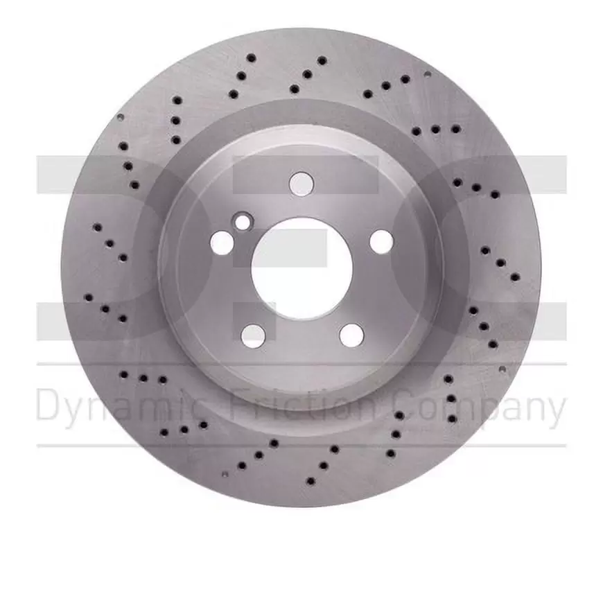 Rear Dynamic Friction Company GEOSPEC Coated Brake Rotor 624-63061 (1) For 2003-2008 Mercedes-Benz SL55 AMG. 2009-2011 Mercedes-Benz SL65 AMG. 2009-2012 Mercedes-Benz SL63 AMG