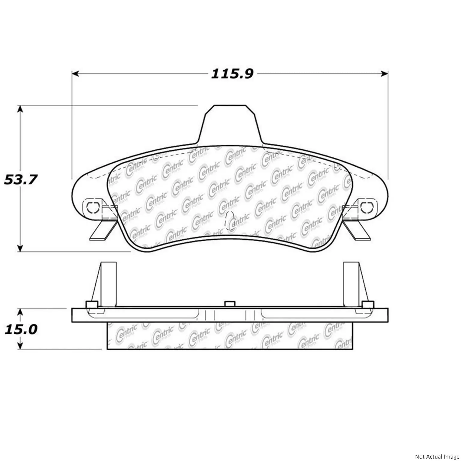 StopTech 104.08991 Disc Brake Pad; Posi-Quiet Metallic; For Use w/o Brake Sensor;