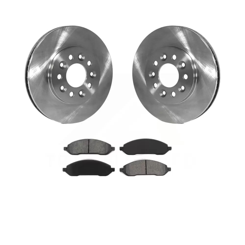 Transit Auto - Front Disc Brake Rotors And Semi-Metallic Pads Kit For 2004-2007 Ford Freestar Mercury Monterey K8S-100135