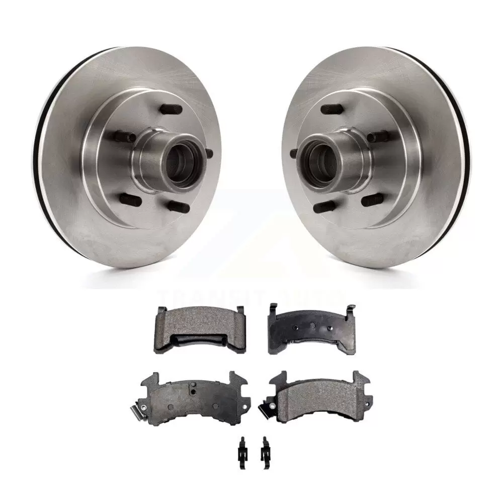 Transit Auto Front Disc Brake Rotors Hub Assembly and Ceramic Pads Kit for Car Chevrolet S10 GMC Sonoma Blazer Jimmy Isuzu Hombre S15 K8T-100713