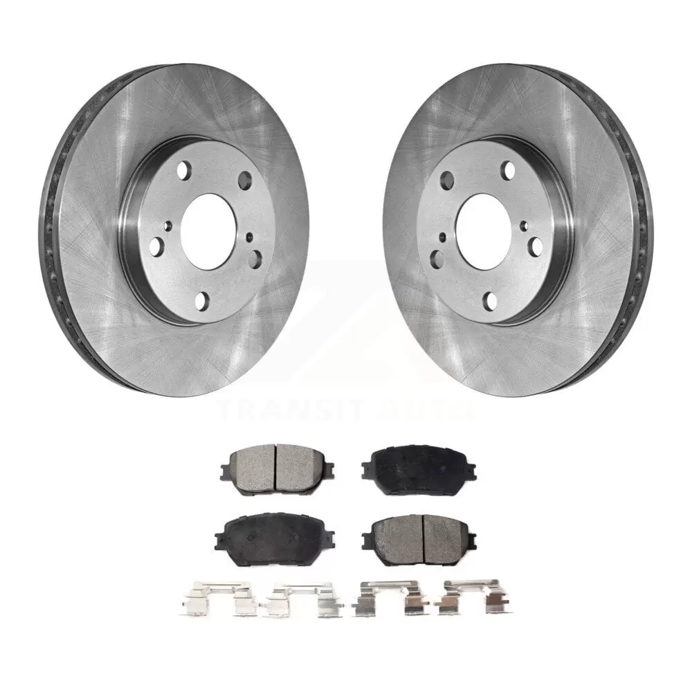 Transit Auto Front Disc Brake Rotors and Ceramic Pads Kit for Car Toyota Camry K8T-100278