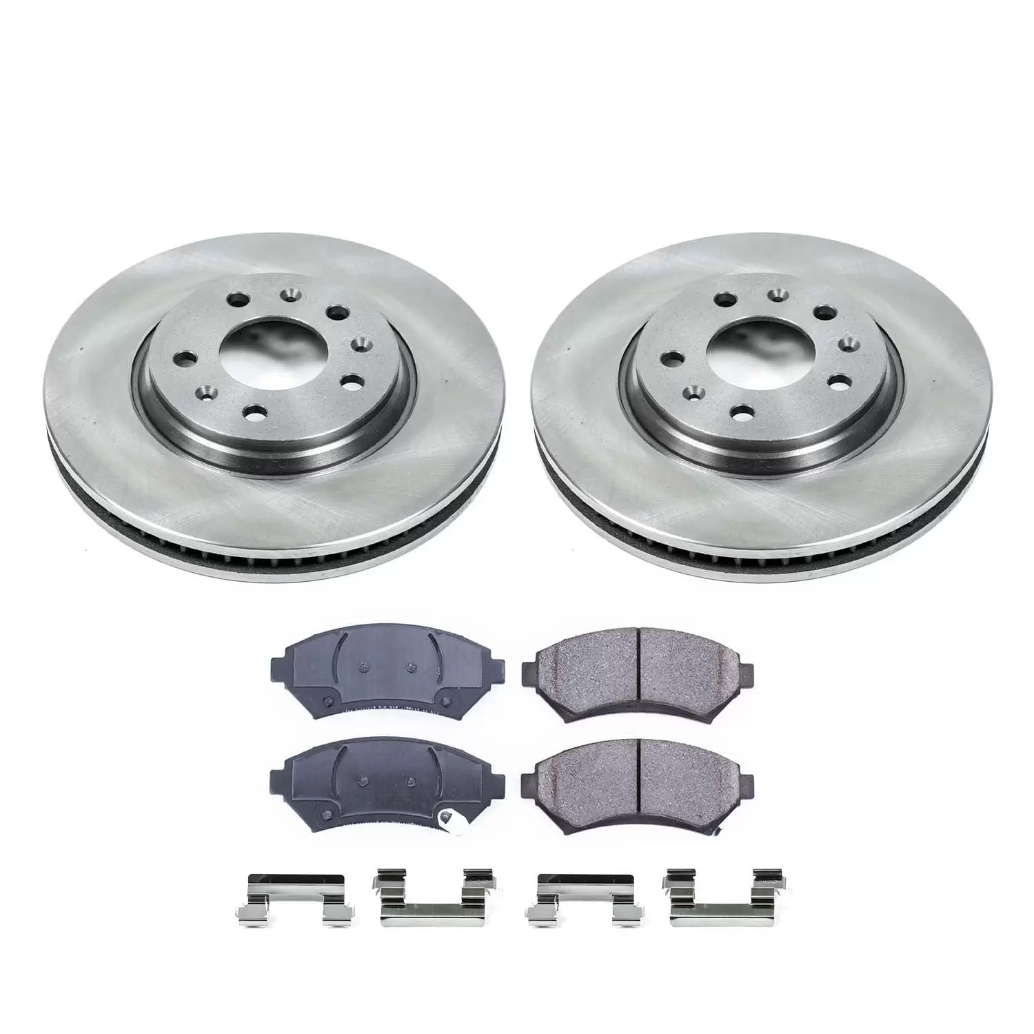 Ultimate Brakes Front Semi-Metallic Brake Pad and Rotor Kit with Hardware WM80605