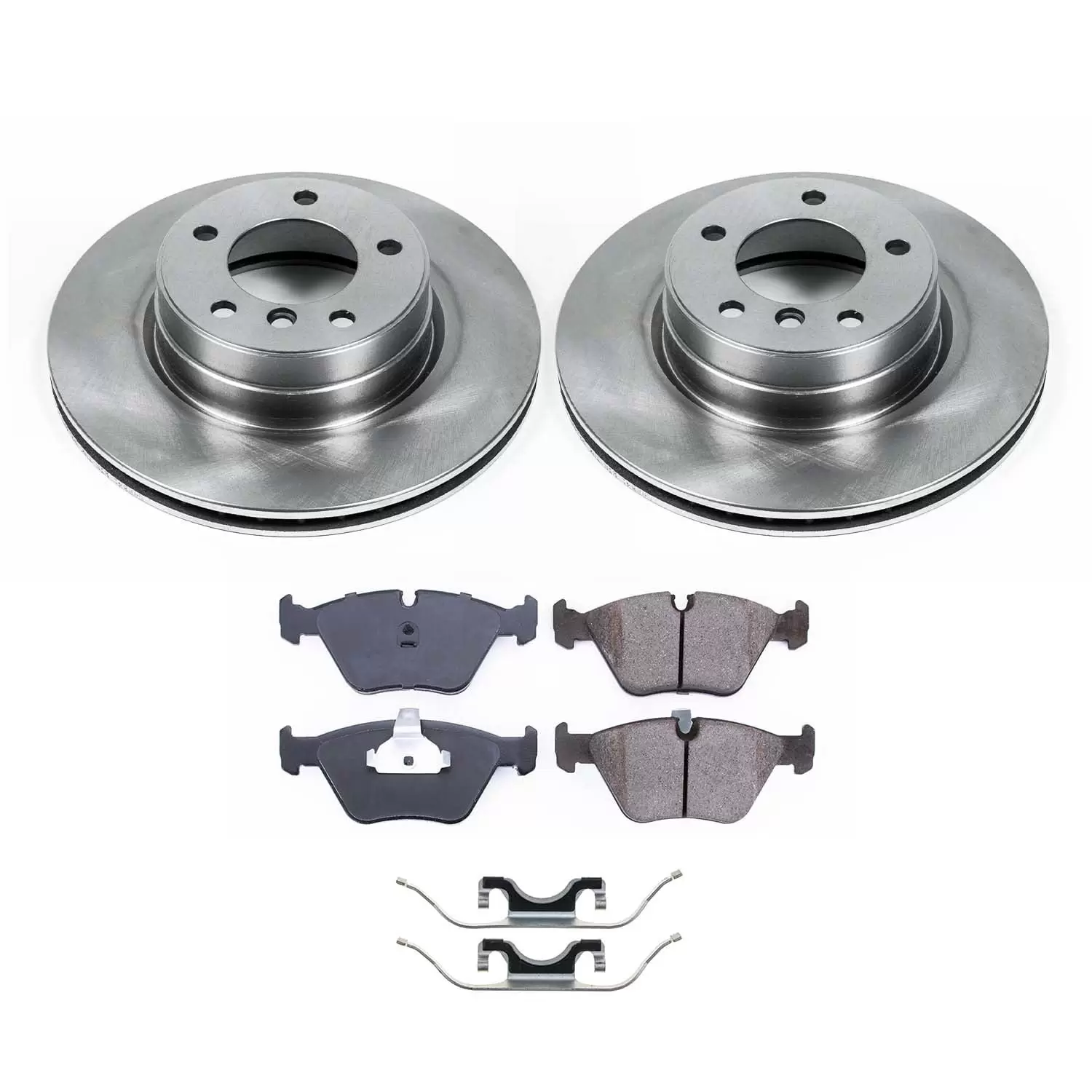 Ultimate Brakes Front Semi-Metallic Brake Pad and Rotor Kit with Hardware WM80634