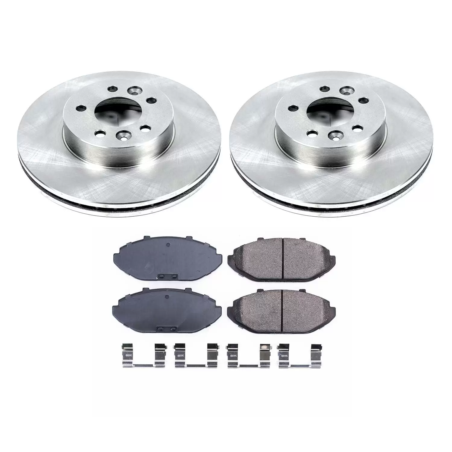 Ultimate Brakes Front Semi-Metallic Brake Pad and Rotor Kit with Hardware WM80652