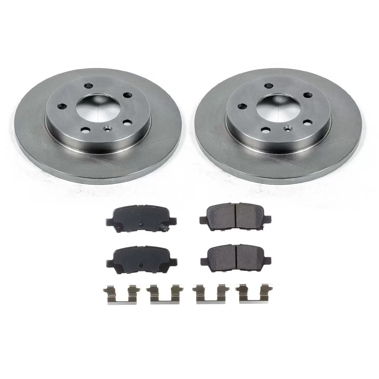 Ultimate Brakes Rear Semi-Metallic Brake Pad and Rotor Kit with Hardware WM80973