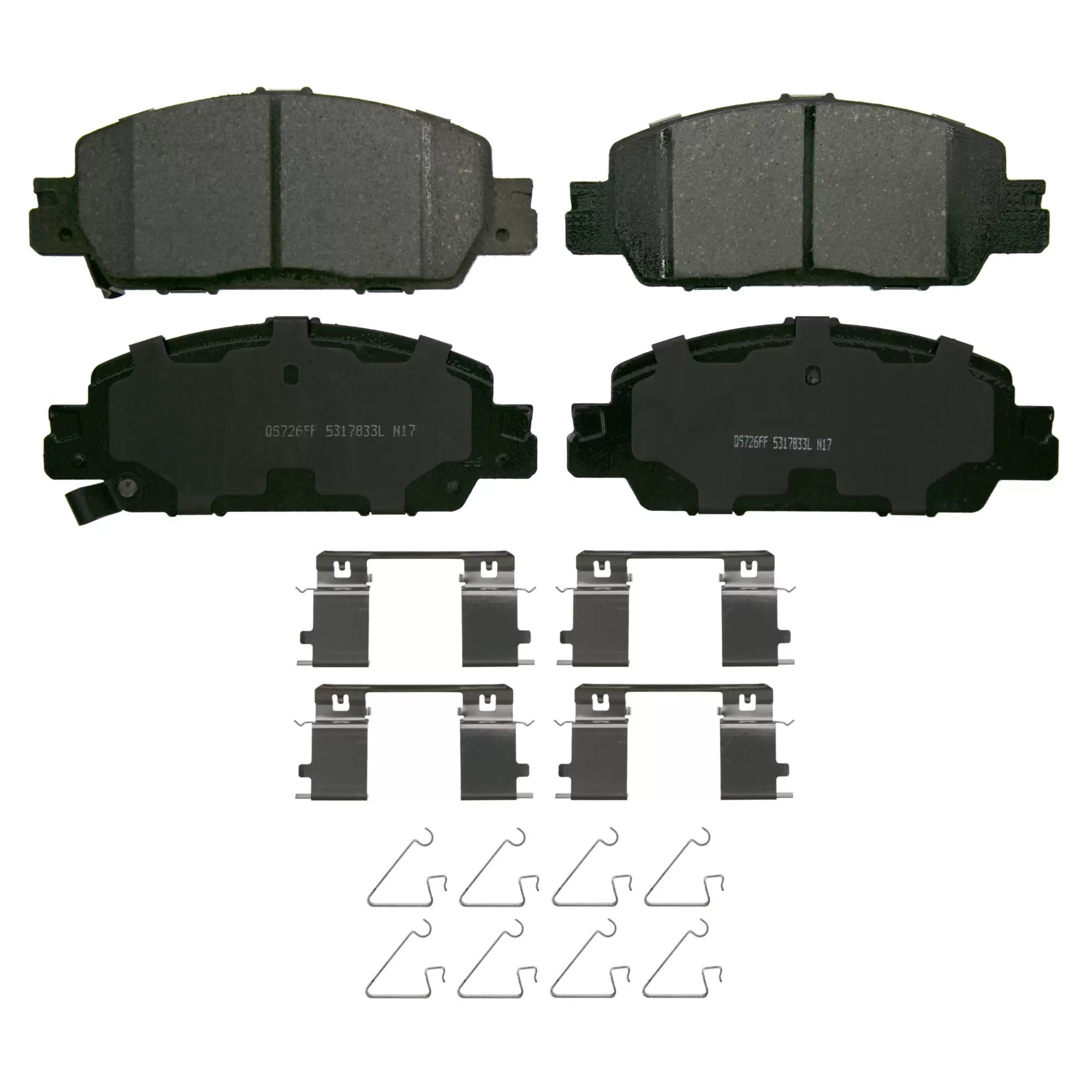 Wagner Brake QuickStop ZD1860 Ceramic Disc Brake Pad Set Fits select: 2016-2017 HONDA ACCORD